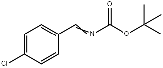 Carbamic acid, N-?[(4-?chlorophenyl)?methylene]?-?, 1,?1-?dimethylethyl ester Structure