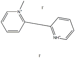 N - Methyl - 2,2' - bipyridiniuM iodide Struktur