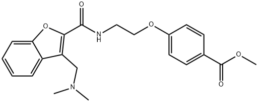 Methyl 4-(2-(3-((diMethylaMino)Methyl) benzofuran-2-carboxaMido)ethoxy)benzoate Structure