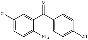 2-AMino-5-chloro-4'-hydroxybenzophenone 化学構造式