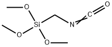 (Isocyanatomethyl)trimethoxysilane 化学構造式