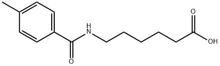 6-(4-甲基苯甲酰氨基)己酸, 78521-43-4, 结构式