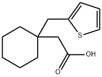 2-(1-(Thiophen-2-ylMethyl)cyclohexyl)acetic acid Struktur