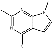 4-chloro-2,7-diMethyl-7H-pyrrolo[2,3-d]pyriMidine Struktur