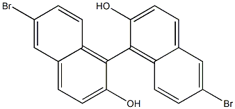 (S)-6,6'-二溴联萘酚,79082-80-7,结构式