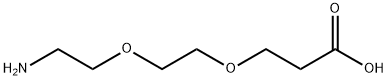 アミノ-PEG2-酸 化学構造式