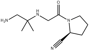 (2S)-1-{[(1-aMino-2-Methylpropan-2-yl)aMino]acetyl}pyrrolidine-2-carbonitrile Hydrochloride Struktur