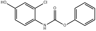 2-氯-4-羟基苯氨甲酸苯酯 结构式