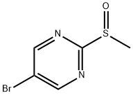 5-ブロモ-2-(メチルスルフィニル)ピリミジン 化学構造式