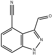 3-甲酰基-1H-吲唑-4-腈, 797804-56-9, 结构式