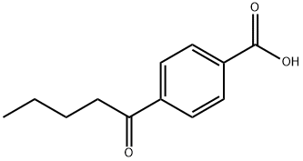 4-pentanoylbenzoic acid Structure