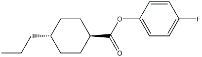 反式-4-丙基-环己烷羧酸 4-氟苯基酯, 79912-81-5, 结构式