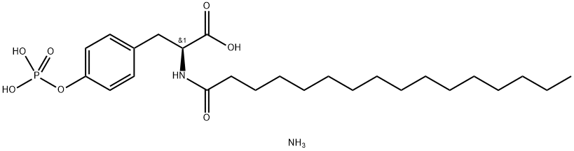 N-palMitoyl-tyrosine phosphoric acid (aMMoniuM salt) Struktur