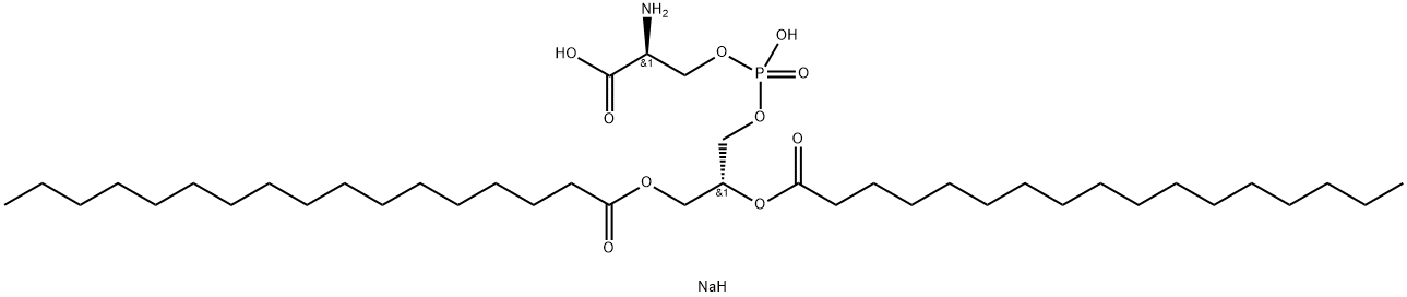 1,2-DIHEPTADECANOYL-SN-GLYCERO-3-PHOSPHO-L-SERINE (SODIUM SALT);17:0 PS,799268-51-2,结构式