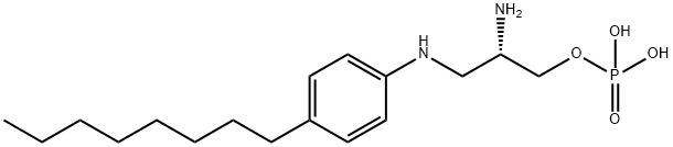 (S)-phosphoric acid Mono-[2-aMino-3-(4-octyl-phenylaMino)-propyl] ester Structure