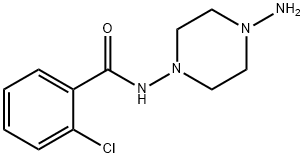 N-(4-氨基哌嗪-1-基)-2-氯苯甲酰胺 结构式