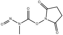 (2,5-dioxopyrrolidin-1-yl) N-Methyl-N-nitrosocarbaMate 结构式