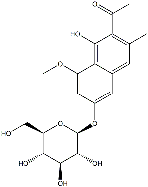 丁内未利葡萄糖苷, 80358-06-1, 结构式