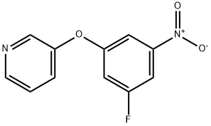 3-(3-氟-5-硝基苯酚)吡啶, 803700-29-0, 结构式