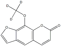 8-Methoxy-d3 Psoralen Structure