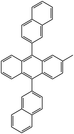MADN , 2-Methyl-9,10-bis(naphthalen-2-yl)anthracene Structure