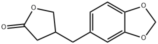 4-(BENZO[D][1,3]DIOXOL-5-YLMETHYL)DIHYDROFURAN-2(3H)-ONE, 80483-34-7, 结构式