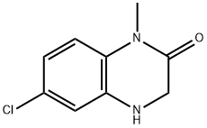6-氯-1-甲基-3,4-二氢喹喔啉-2(1H)-酮 结构式