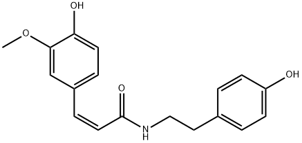 N-cis-FeruloyltyraMine Structure