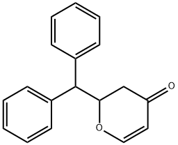 2-二苯甲基-2H-吡喃-4(3H)-酮, 805251-34-7, 结构式