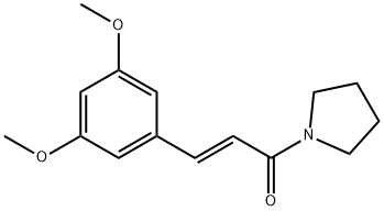 (2E)-3-(3,5-二甲氧基苯基)-1-(1-吡咯烷基)-2-丙烯-1-酮,807372-38-9,结构式