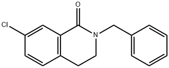 2-苄基-7-氯-3,4-二氢异喹啉-1(2H)-酮, 808141-26-6, 结构式