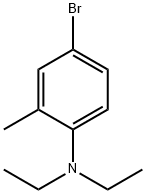 BenzenaMine, 4-broMo-N,N-diethyl-2-Methyl- Structure
