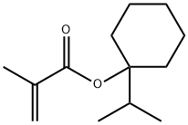 メタクリル酸1-イソプロピルシクロヘキシル 化学構造式