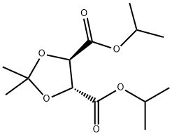(4R,5R)-2,2-diMethyl-1,3-Dioxolane-4,5-dicarboxylic acid 4,5-bis(1-Methylethyl) ester Struktur