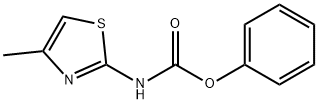 CarbaMic acid, N-(4-Methyl-2-thiazolyl)-, phenyl ester Struktur