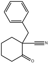 1-Benzyl-2-oxocyclohexanecarbonitrile Structure