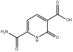 6-carbamoyl-2-oxo-1,2-dihydropyridine-3-carboxylic acid Structure