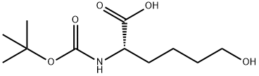 N-[tert-Butyloxycarbonyl]-6-hydroxy-DL-norleucine Structure