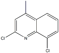 2,8-ジクロロ-4-メチルキノリン 化学構造式