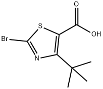 2-BroMo-4-(tert-butyl)thiazole-5-carboxylic acid Structure