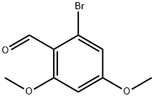 2-ブロモ-4,6-ジメトキシベンズアルデヒド 化学構造式