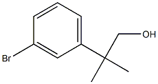 2-(3-ブロモフェニル)-2-メチルプロパン-1-オール 化学構造式