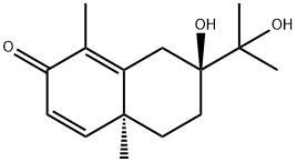 (4AS,7S)-5,6,7,8-四氢-7-羟基-7-(1-羟基-1-甲基乙基)-1,4A-二甲基-2(4AH)-萘酮, 816456-90-3, 结构式
