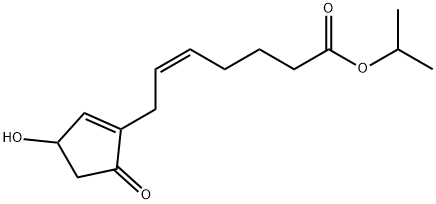 7-(3-羟基-5-羰基-1-环戊烯-1-基)-5(Z)-庚烯酸异丙酯, 81834-79-9, 结构式