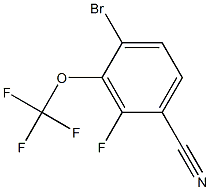 4-broMo-2-fluoro-3-(trifluoroMethoxy)benzonitrile, 819058-17-8, 结构式