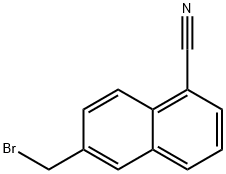 6-(BroMoMethyl)-1-naphthonitrile 化学構造式