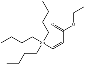 Ethyl cis-3-tributylstannyl-2-propenoate Struktur
