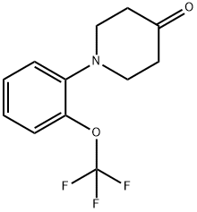 1-[2-(trifluoromethoxy)phenyl]piperidin-4-one Structure