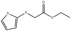 (噻吩-2-基硫基)-乙酸乙酯, 82187-66-4, 结构式