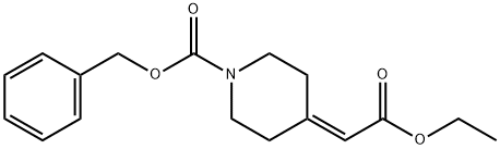 苄基4-(2-乙氧基-2-氧亚乙基)哌啶-1-羧酸, 82244-11-9, 结构式